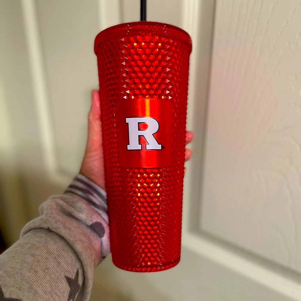 Rutgers Studded Starbucks Tumbler